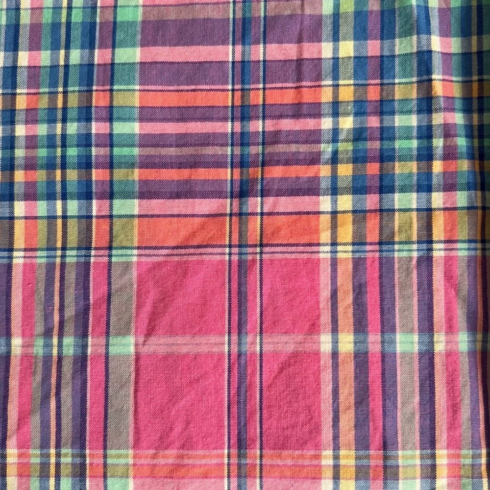 Vineyard Vines Mens XXL Slim Fit Murray Shirt Pink Blue Plaid Cotton 1W1997